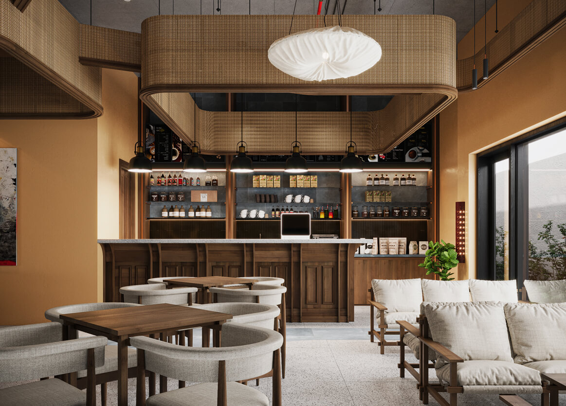 nha hang bar coffee